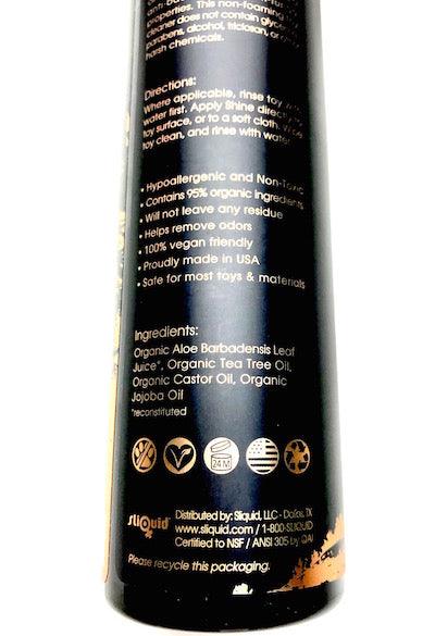 Sliquid Shine Unscented Organic Sex Toy Cleaner - 2 ounce- Travel Size - PP Shipping ;)