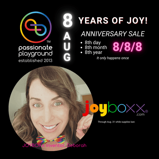 PASSIONATE PLAYGROUND ANNOUNCES '8 YEARS OF JOY!' 8TH ANNIVERSARY SALE LAUNCH 08/08 - PP Shipping ;)