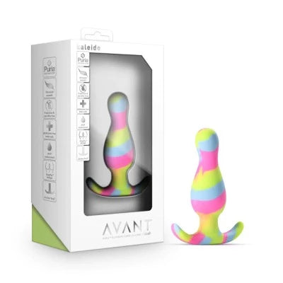 Avant Kaleido Silicone Anal Plug - Lime - PP Shipping