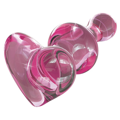 Icicles Heart Shaped Glass Anal Plug