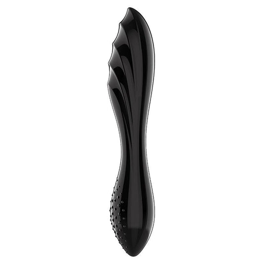 Satisfyer Dazzling Crystal Glass Dildo - Black