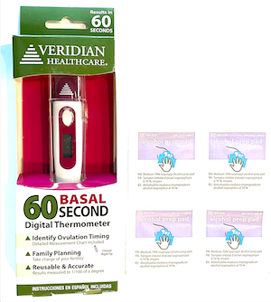 Veridian 60 Second Basal Thermometer