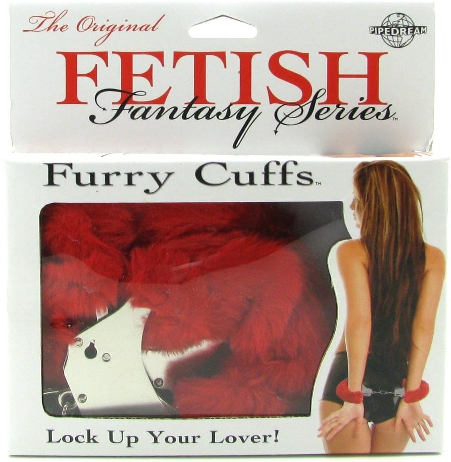 Fetish Fantasy Series Furry Handcuffs - Red - PP Shipping ;)