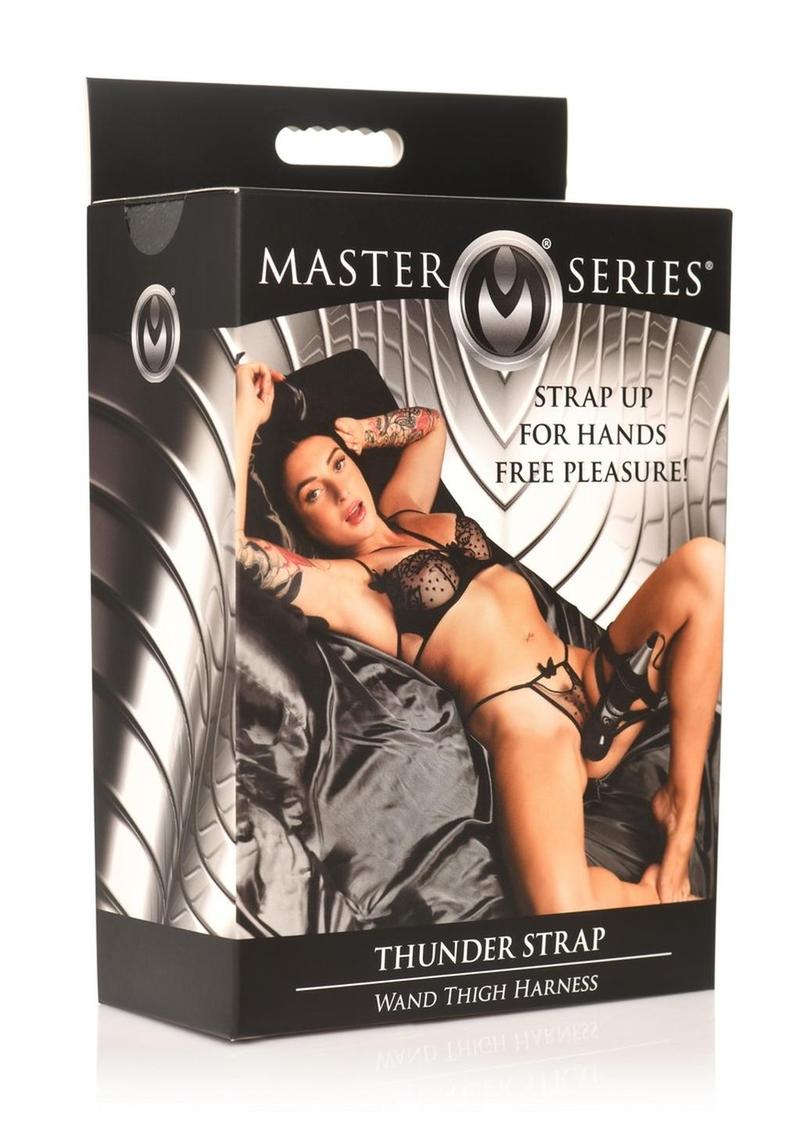 Master Series Thunder Strap Wand Thigh Harness - Black - PP Shipping ;)