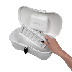 Joyboxx + Playtray Hygienic Storage System by Passionate Playground (White-White)