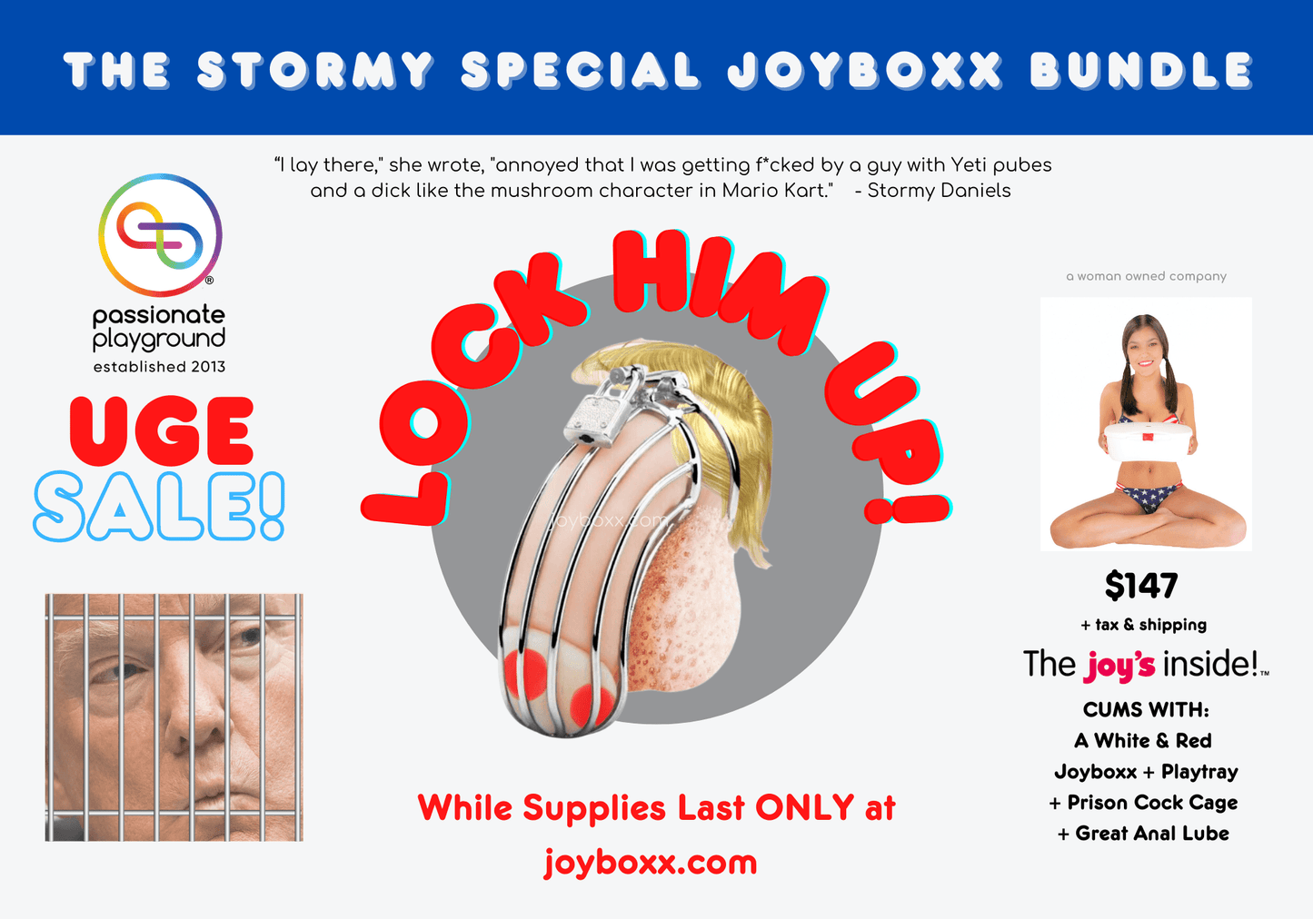 Stormy Special Lock Him Up! Joyboxx Bundle - PP Shipping